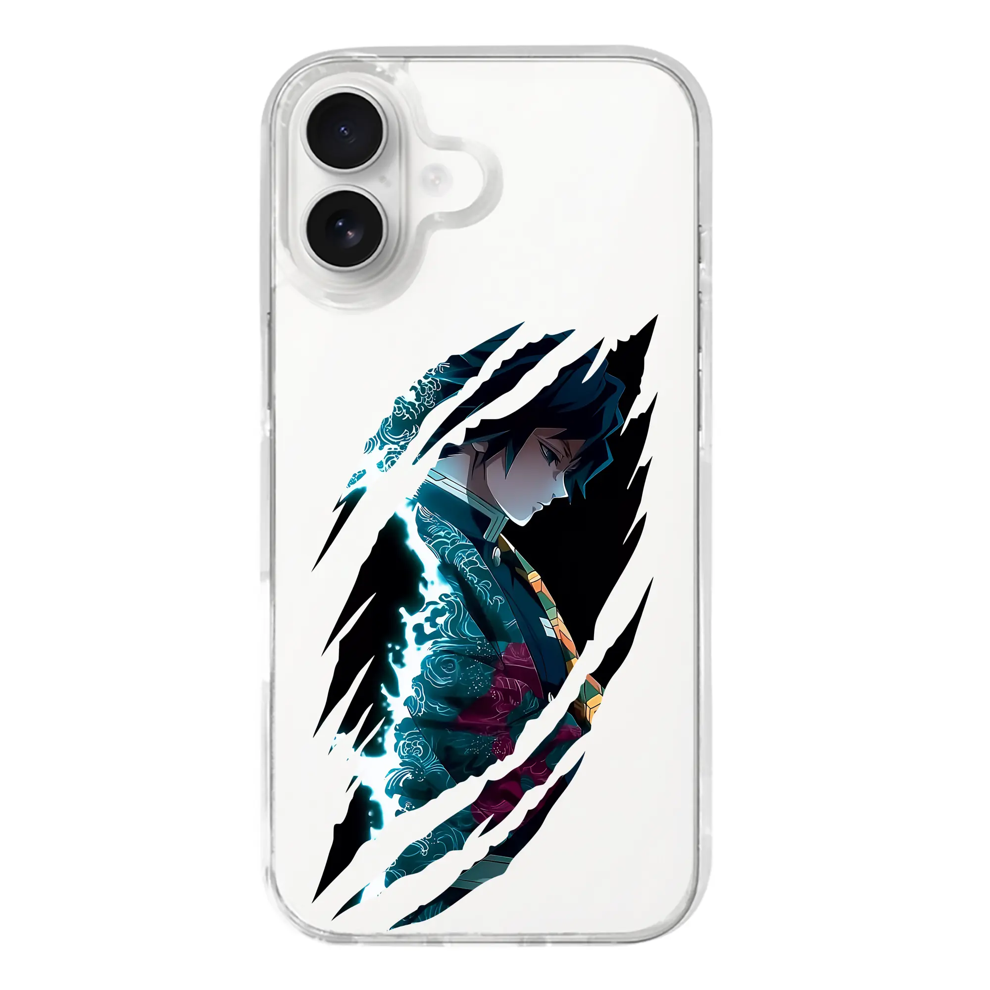 鬼滅の刃 グッズ,冨岡 義勇 - iPhone 17シリーズ 透明スマホケース – 薄型・耐衝撃・精密フィット保護カバー